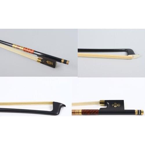 Yinfente 4/4 Violin Bow ,Carbon Fiber Bow Red Leather , Fine Balanced & Violin Accessory Parts, Free Shipping