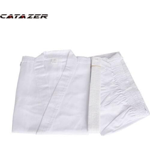 Women Children Karate Uniforms Polyester-cotton Thick Cotton Canvas training Uniforms competition Uniforms Training Suits Women