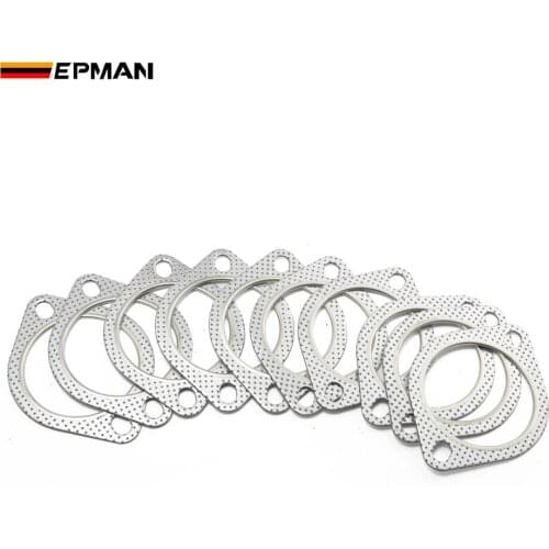10PCS/LOT Exhaust Pipe To Muffler Gasket 3" CATBACK for Subaru IMPREZA WRX STI GT Turbo EP-CGQ62S