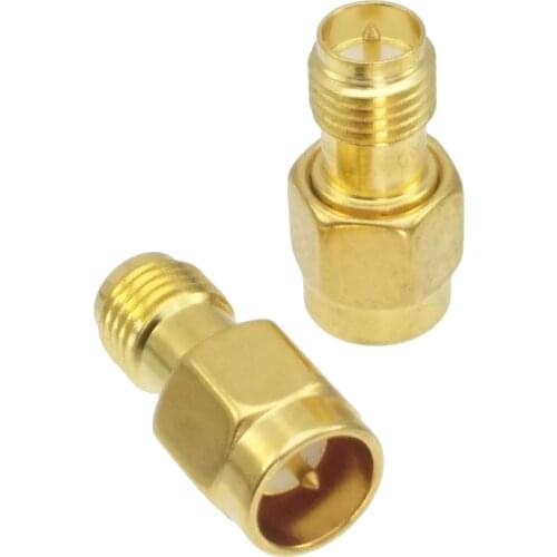 10pcs RP-SMA female plug center to Quick SMA male no screw Test RF adapter connector