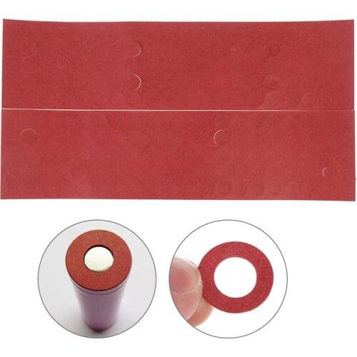 200pcs 18650 Li-ion Battery Insulation Gasket Barley Paper Battery Pack Cell Insulating Glue Patch Electrode Insulated Pads