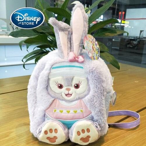 2020 Disney StellaLou Plush Backpack Cute Rabbit Disneyland Bag Children Gift Outdoor Travel Cartoon Casual 3D Girl School Bags