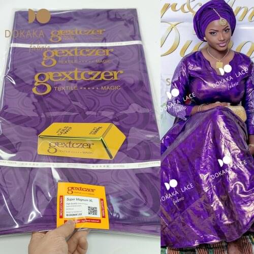 5 Yards 2021 Latest African Lace High Quality Bazin Riche Fabric Guinea Gambia Bazin Riche Gextczer Tradition Wedding Dresses