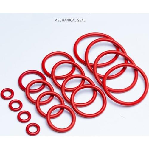 50pcs Red VMQ Silicone O Ring Gasket CS 1mm OD 40mm ~ 50mm Food Grade Silicon O Ring Gasket Rubber O-ring Seal