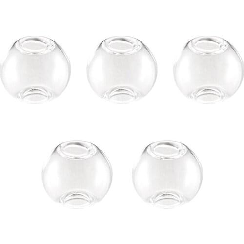 PandaHall 5pcs Handmade Blown Glass Globe Beads Round Shape Beads Earrings Necklace Accessories for DIY Jewelry 13/16/20mm