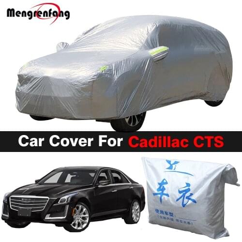 Full Car Cover Auto Outdoor Anti-UV Sun Shade Snow Rain Prevent Cover Dustproof For Cadillac CTS