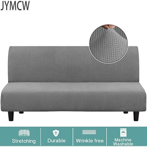 Armless Sofa Bed Cover Polar fleece Without Armrest Printed Covers Stretch Slipcover Folding Furniture Decoration Bench Covers