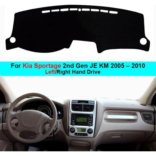 For Kia Sportage 2nd Gen JE KM 2004 – 2010 LHD RHD 2 Layers Car Auto Dashboard Cover Carpet Cape Dash Mat Dashboard Pad Anti-UV
