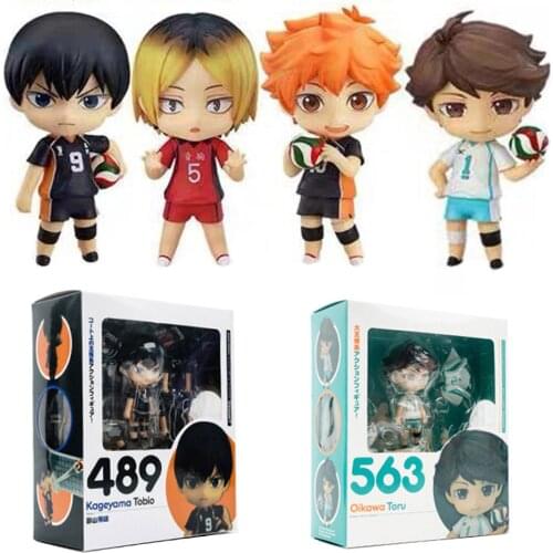 Haikyuu PVC Action Figure Shoyo tobio Kenma Tooru 489# 563# 461# 605# Anime Haikyuu Nekoma Cute Model Toy Figurine 100mm