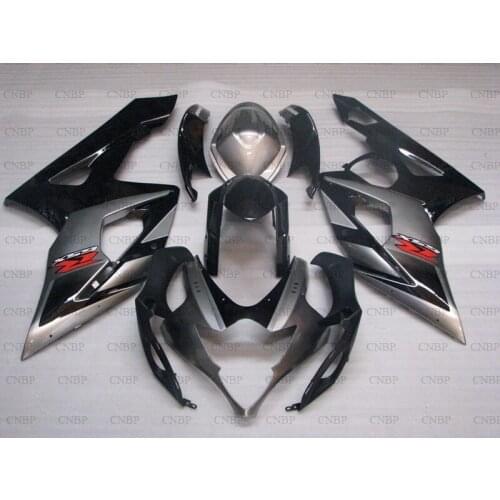GSXR1000 2005 - 2006 K5 Full Body Kits for Suzuki GSXR1000 06 Abs Fairing for Suzuki GSXR1000 06 Black Silvery Fairings