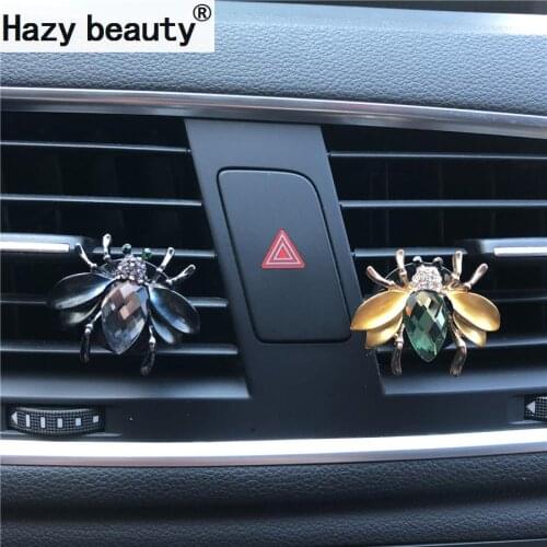 Hazy beauty Diamond Precious little bee Car perfume Interior air conditioning air vents perfume decoration Air Freshener