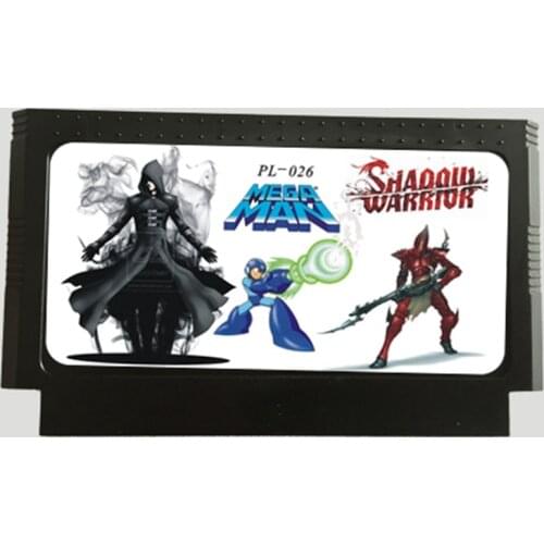 New 8 In 1 with Megaman 1/2/3/4/5/6 + Ninja Gaiden 1/2/3 8bit Game Card