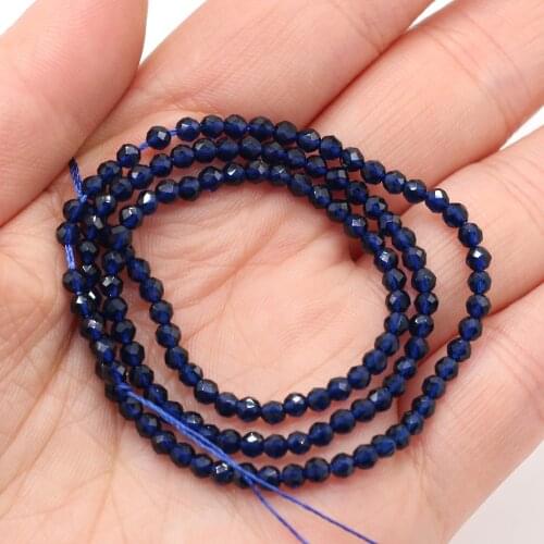 Fine Natural Stone Beads Round Small Faceted Spinels Stone Charms for Jewelry Making Necklace Bracelet Supplies