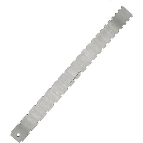FLEOR Guitar Neck Notched Straight Edge Ruler Fingerboard Height Measurement Ruler Dual Scale Luthier Tools For Guitar