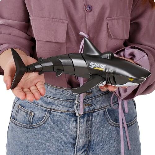 Mini RC Shark Remote Control Toy Swim Toy Underwater RC Boat Electric Racing Boat Spoof Toy Pool
