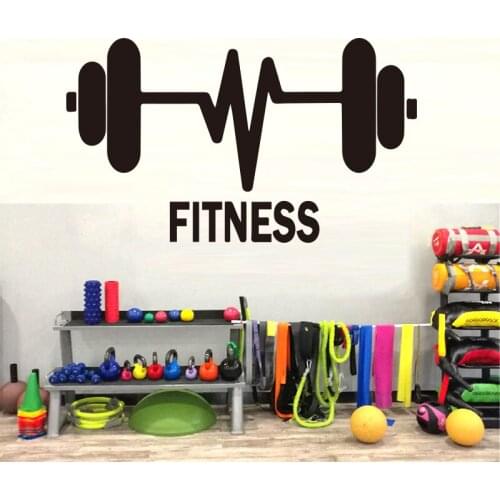 Muyuchunhua Health and Fitness Wall Stickers For GYM Decor Removable Decor Wall Decals Fashion Decal Creative Waterproof