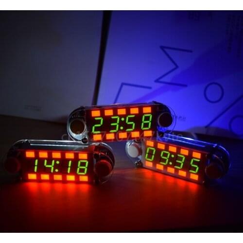 DIY Digital Tube LED Alarm Clock Kit Multifunction Date Countdown Time Temperature 12/24h C/F Display