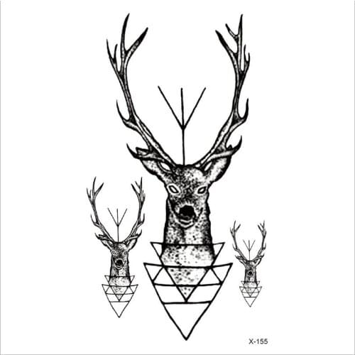 Leave me a note for the number you want tattoo sticker women flower rose peony black tatouage T1818