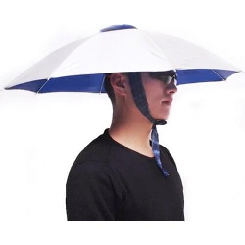 New Outdoor Fishing Equipment College Style Hat Fishing Umbrella Cap UV Folding College Style Sun Umbrella Hats