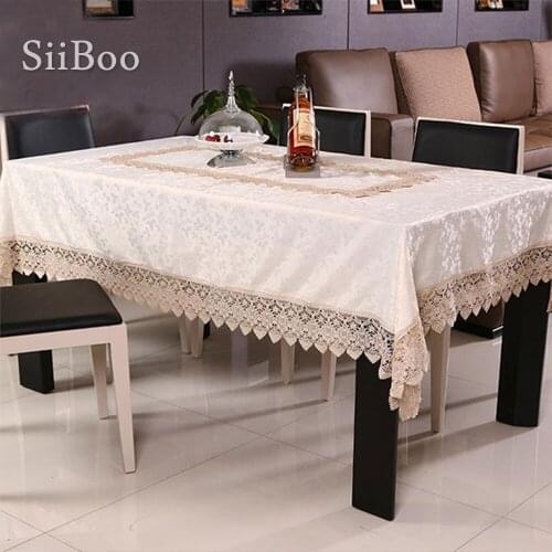 Siiboo Jacquard Tablecloths On The Table