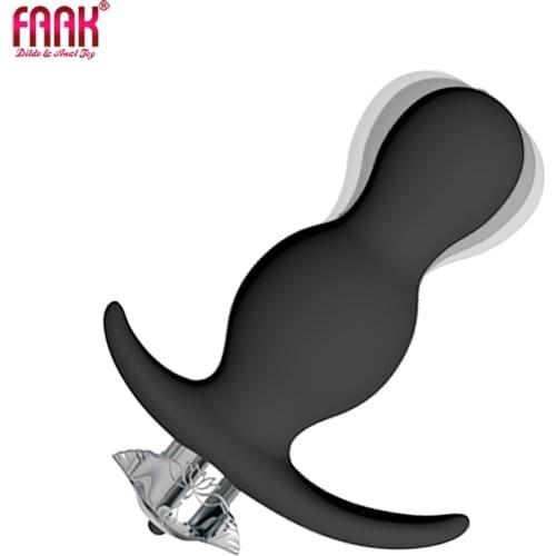 FAAK silicone anal beads butt plug Bullet Vibrator AAA battery sex toys for women Male Masturbation G Spot Prostate Massager