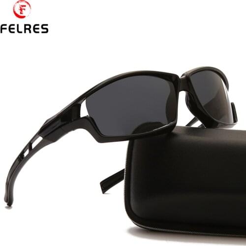 FELRES Sport Polarized Sunglasses Men Women Coating Goggles Outdoor Driving Riding Fishing UV400 Protection Glasses F1002