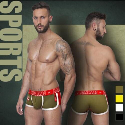 2016 New Fashion Cotton Trunk mens boxer short high quality stretched cotton mens underwear intimate mens undergarment