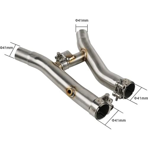 Stainless Steel De-cat Mid Pipe Muffler Exhaust for Suzuki GSX1300R GSX 1300R 1300 R HAYABUSA 2008-2018 2017 2016 2015 2014 2013
