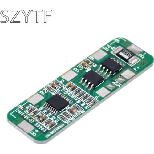 Green board 4 string 18650 battery lithium battery protection board polymer protection board 14.8V 16.8V charging board