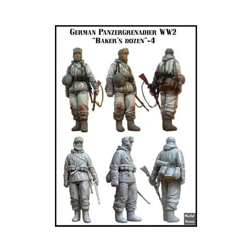 1/35 Scale Die-cast Resin White Model Soldier Model Needs Manual Coloring Model Free Shipping