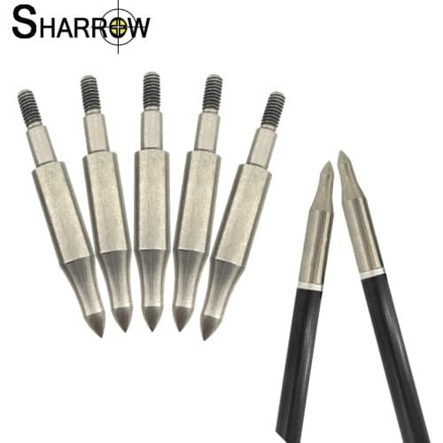 10/20pcs Archery Target Arrowhead Stainless Steel Hunting Arrow Head 200 Grains Arrow Points Tips Hunting Shooting Accessories
