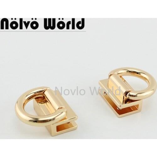 10-50 pieces 3 colors 20mm 3/4 Inch handbag bag square gusset clip clasp buckle screws connector,purse 2 sides hook