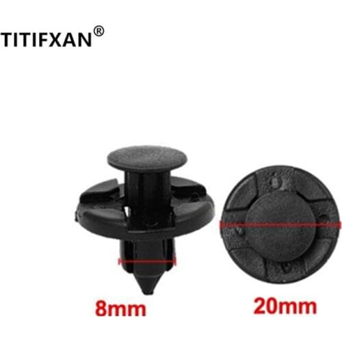 20PCS For Nissan Teana Tiida Livina Sylphy X-TRAIL Qashqai plastic fasteners For Leaf Board Fender Clamps