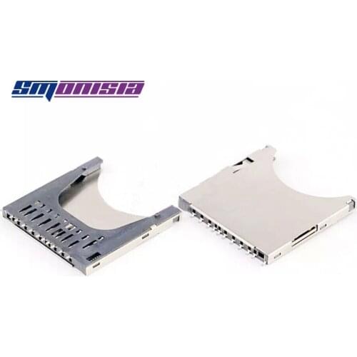 20pcs Two in one SD Card Socket Self-elastic SD Card Slot Connector