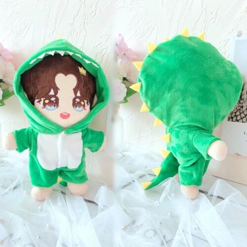 20cm NEW Replaceable clothes Doll green dinosaur one-piece garment sleepcoat Sean Xiao Clothes Childrens Christmas toys gifts