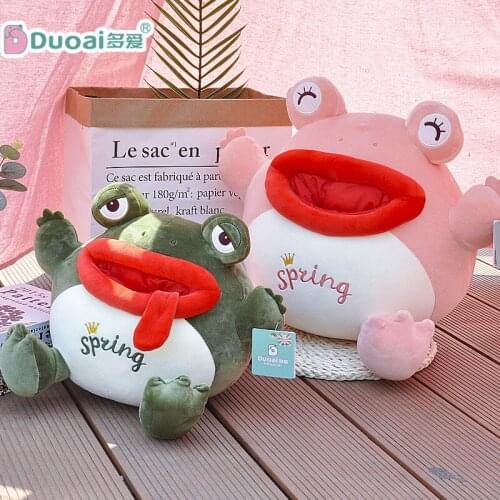 30/45cm Cartoon frog Doll Plush Stuffed Toy funny Plush Frog Toy cute frog doll pillow gift for boys and girls
