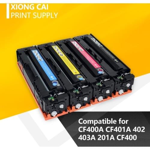 4 Color CF400A CF401A 402 403A 201A CF400 Compatible Toner Cartridge For HP Color LaserJet Pro M252dn 252n MFP M277dw 277n M274n