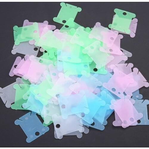 50/100pcs Thread Organizer Embroidery Thread holder Floss Craft Bobbin Cross Stitch Storage Holder Plastic Sewing Thread Board