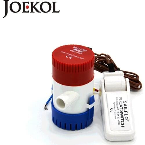 Free shipping 12v/24 Volt 350GPH bilge pump with bilge switch,submersible boat water pump set,electric pump for boats