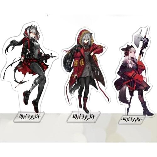 Arknights Anime Figure Acrylic Model Toys Cosplay Amiya Anime Game Action Figure Decoration Stand DIY Collection Gifts