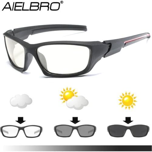 Photochromic Sunglasses Man Cycling Glasses Chameleon Discoloration Glasses For Bicycle Polarizing Glasses 2020 Cycling Eyewear