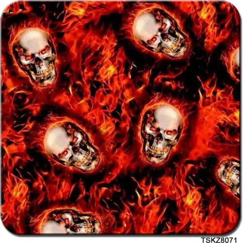 TSAUTOP Size 0.5m x 20m liquid image hydrographic film skull for water printing WDF8071