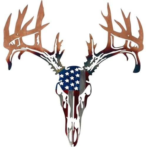 Deer Head Art Sculpture Wall Decoration, Animal Art Statue Decor, Retro Wall Figurines, Home Decor for Living Room, Bedroom