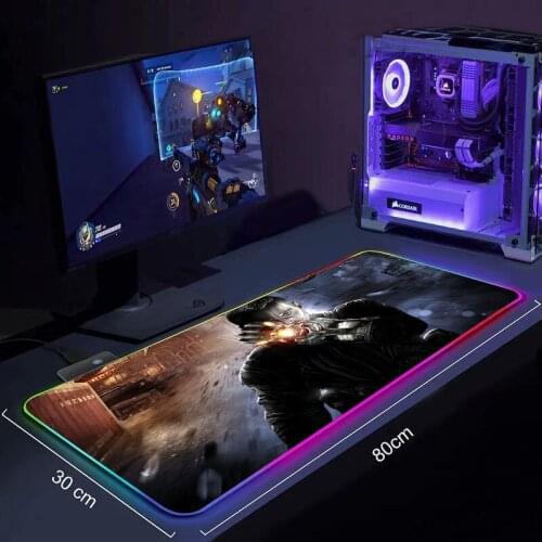 Desk Mat RGB Large Mouse Pad Video Game Singularity Gamer Big Mouse Mat Computer Mousepad LED Backlight Gaming Mause Pad