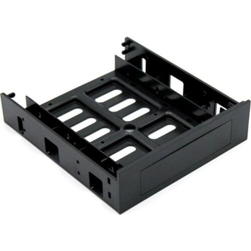 2.5'' or 3.5" to 5.25" Front Bay Adapter - Mount 3.5" SSD in 5.25" Bay - Hard Drive Mounting Bracket for PC
