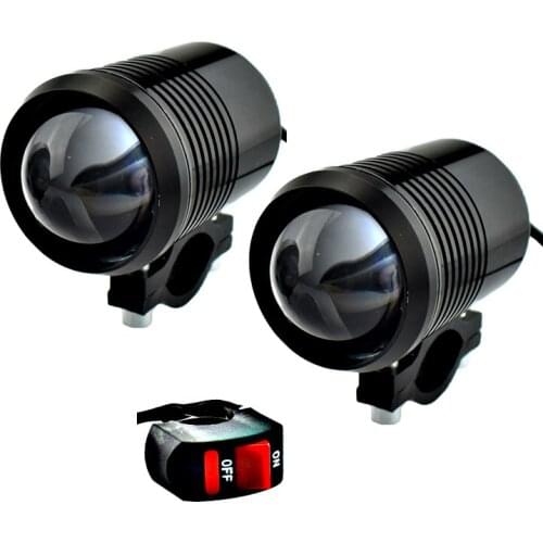 U2 12v Motorcycle LED Headlights 6500K Motorbike1200LM fog Lights Spotlight moto Headlamp auxiliary driving lamp accessories