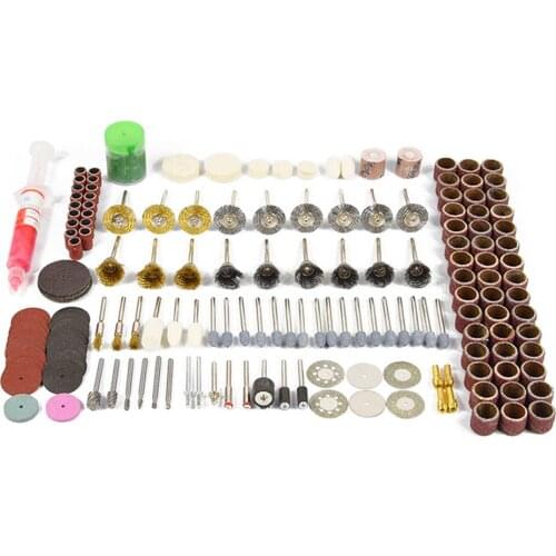 218 pcs/set Fit Dremel Rotary tools Accessories Kit with blue Abrasive head high quality