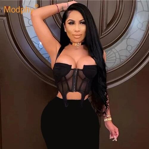Sexy Black Bandage Women 2 piece Set Single-breasted Top & High Waist Pencil Skirt Sets Bodycon Club Party Suit 2021 Summer New