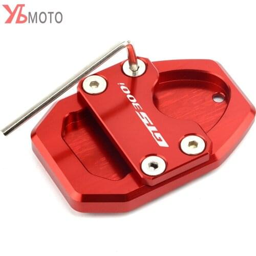 New Design For SYM GTS300 300i GTS300i Motorcycle Side Stand Enlarge Plate Kickstand Extension Pad