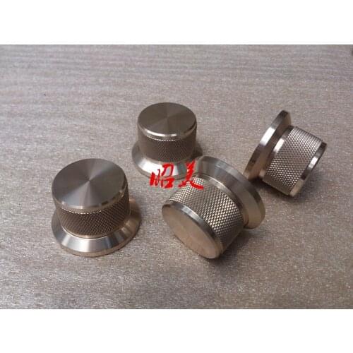 Diameter38 High25 Shank Diameter 30 All Aluminum Alloy Solid Volume Knob Audio Amplifier Potentiometer Knob